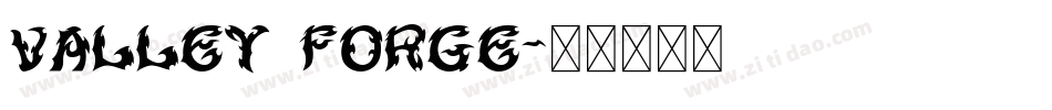 valley forge字体转换